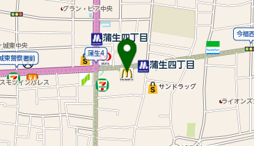 マクドナルド 蒲生4丁目キリンド店の地図画像
