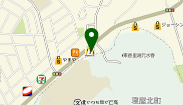 マクドナルド 東香里店の地図画像