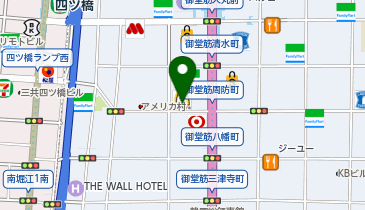 マクドナルド 西心斎橋店の地図画像