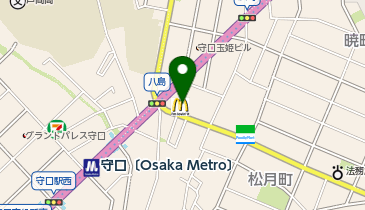 マクドナルド 1号線守口店の地図画像