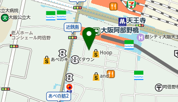 マクドナルド あべのHoop店の地図画像