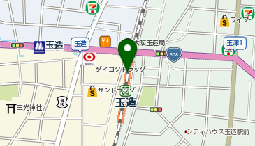 マクドナルド JR玉造駅店の地図画像