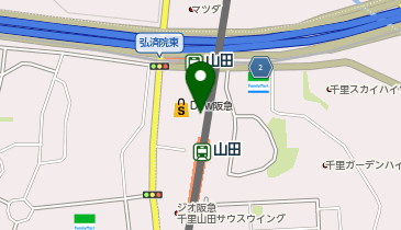 マクドナルド Dew阪急山田店の地図画像