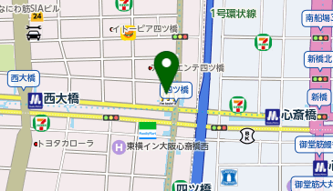 マクドナルド 四ツ橋店の地図画像