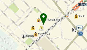 マクドナルド そよら東岸和田店の地図画像