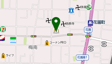 マクドナルド 花園町店の地図画像