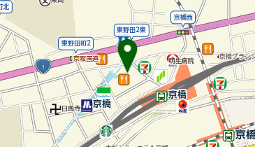マクドナルド 京橋コムズガーデン店の地図画像