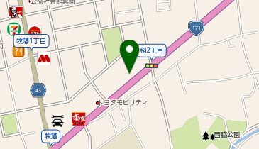 マクドナルド 箕面牧落店の地図画像