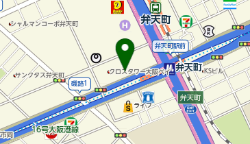 マクドナルド 弁天町駅前店の地図画像