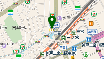 マクドナルド 三宮北口店の地図画像