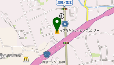 マクドナルド 昆陽イズミヤ店の地図画像