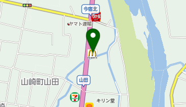 マクドナルド 山崎店の地図画像