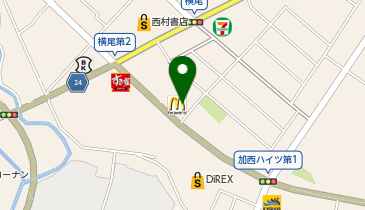 マクドナルド 加西店の地図画像