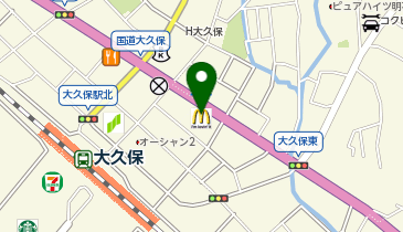 マクドナルド 2号線大久保店の地図画像