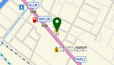 マクドナルド 2号線別所店の地図画像