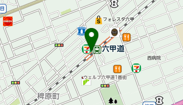 マクドナルド JR六甲道店の地図画像