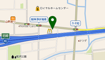マクドナルド 山手幹線尼崎店の地図画像