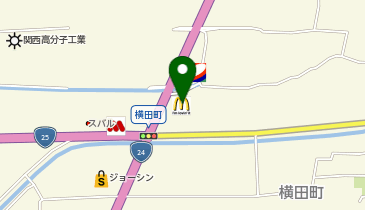 マクドナルド 大和郡山インター店の地図画像