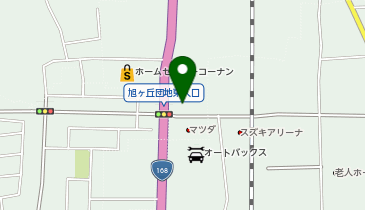 マクドナルド 168香芝店の地図画像