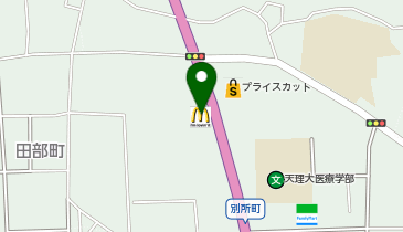 マクドナルド 169天理店の地図画像