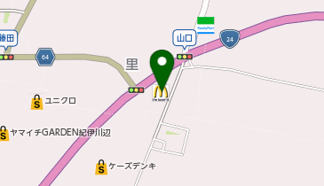 マクドナルド 24号川辺店の地図画像