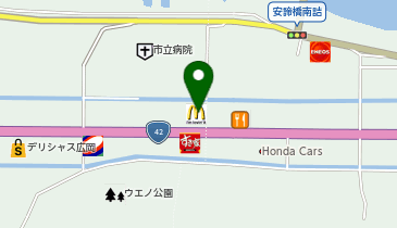 マクドナルド 42号有田店の地図画像