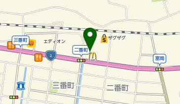 マクドナルド 2号線笠岡店の地図画像