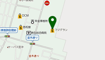 マクドナルド フジグラン三原店の地図画像