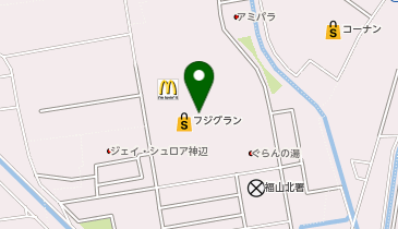 マクドナルド フジグラン神辺店の地図画像