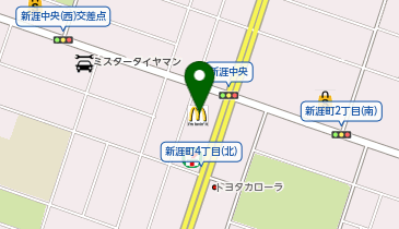 マクドナルド 福山新涯中央店の地図画像