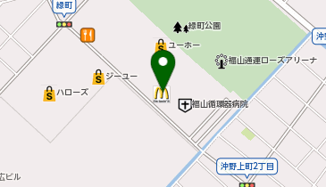 マクドナルド COCOROSE福山店の地図画像