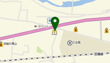 マクドナルド 183三次店の地図画像