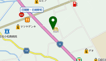 マクドナルド 55号小松島店の地図画像