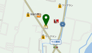 マクドナルド フジグラン十川店の地図画像
