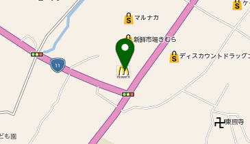 マクドナルド 大内白鳥バイパス店の地図画像