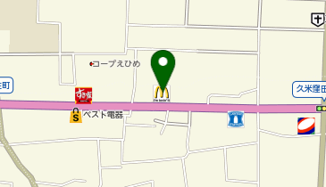 マクドナルド 11号松山店の地図画像