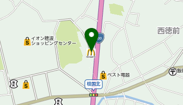 マクドナルド 穂波パークシティ店の地図画像