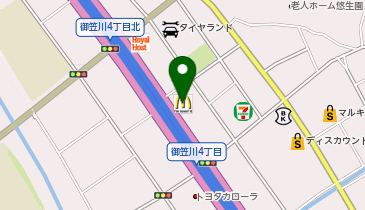 マクドナルド 3号線御笠川店の地図画像