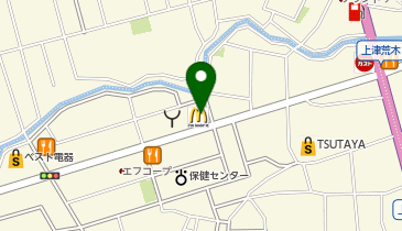 マクドナルド 上津バイパス店の地図画像