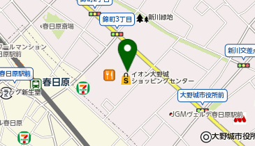 マクドナルド イオン大野城店の地図画像