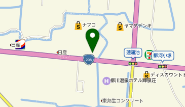 マクドナルド 208柳川店の地図画像