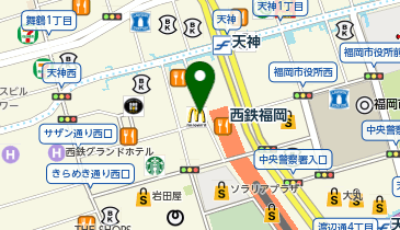 マクドナルド 福岡新天町店の地図画像