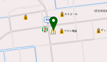 マクドナルド 宮若店の地図画像