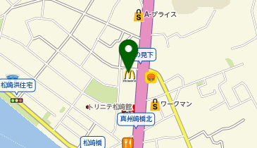 マクドナルド 3号線松崎店の地図画像