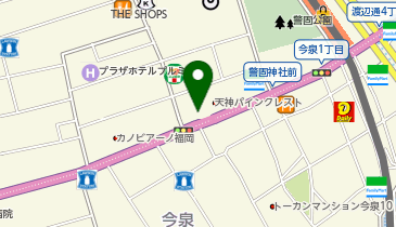 マクドナルド 天神西通り店の地図画像