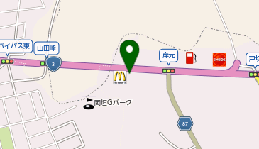マクドナルド 3号線岡垣店の地図画像
