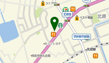 マクドナルド 九大学研都市店の地図画像