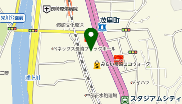 マクドナルド みらい長崎ココウォーク店の地図画像