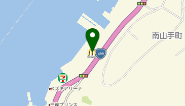 マクドナルド 499浪の平店の地図画像