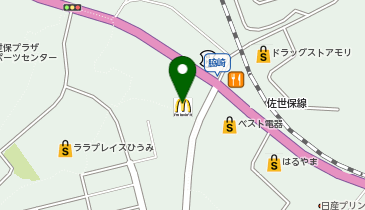 マクドナルド 35号大塔店」(佐世保市-マクドナルド-〒857-1161)の地図